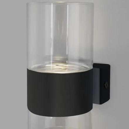 Настенный светильник 40021/1 LED чёрный/прозрачный, LED