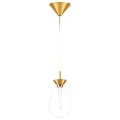 805110 Люстра COLORE LED 1х4W 240LM ЗОЛОТО/ПРОЗРАЧНЫЙ 3000K Lightstar
