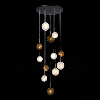 SL1183.543.12 Светильник подвесной ST-Luce Латунь/Черный, Белый G4 12*5W