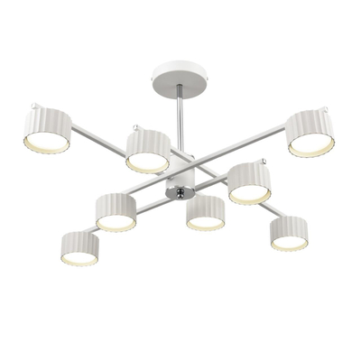 8241/8C COMFI LN26 244 белый/хром, металл Люстра потолочная LED GX53 8*7W 220V KARINA