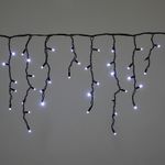 A-520 LED W FLASH светодиодная "бахрома" 3x0.6м 140LED черный провод влагозащ., морозостойкий