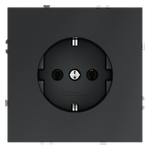 VLS040107 Розетка встраиваемая VOLTUM S70 с заземлением 16А, (графит) (ТМ Maytoni)