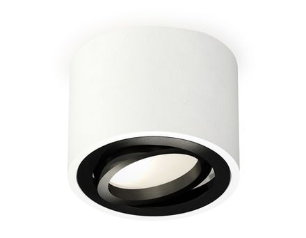 Комплект накладного поворотного светильника XS7510002 SWH/PBK белый песок/черный полированный MR16 GU5.3 (C7510, N7002)
