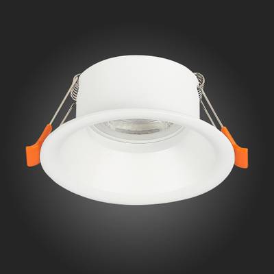 ST201.508.01 Св-к встр. Мат. белый GU10 1*50W  D89xH40 220V Без ламп