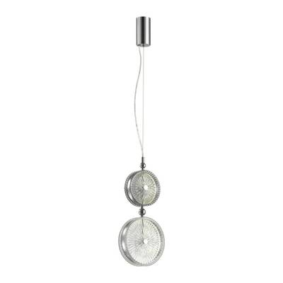 5416/13LA L-VISION ODL_EX23 154 хром/серый/св.серый металл/стекло Подвес LED 13W 4000K CARAMELLA