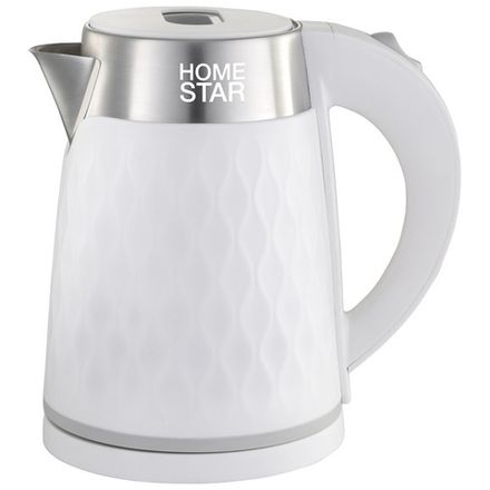 Чайник Homestar HS-1021 (1,7 л) белый, двойной корпус