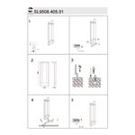 SL9508.405.01 Светильник уличный наземный ST-Luce Черный LED 1*10W 4000K