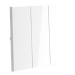 VLS000501 Клавиши для выключателя/переключателя трехклавишного, S70 (белый глянцевый). (ТМ Maytoni)