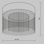 Потолочный светильник Imaginary 3000K 36Вт, MOD190CL-L36G3K. TM Maytoni