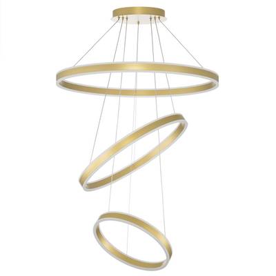 Citilux Дуэт CL719682 LED Люстра подвесная с пультом Золото