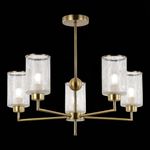 SLE1046-302-05 Люстра потолочная Бронза/Прозрачный E27 5*60W