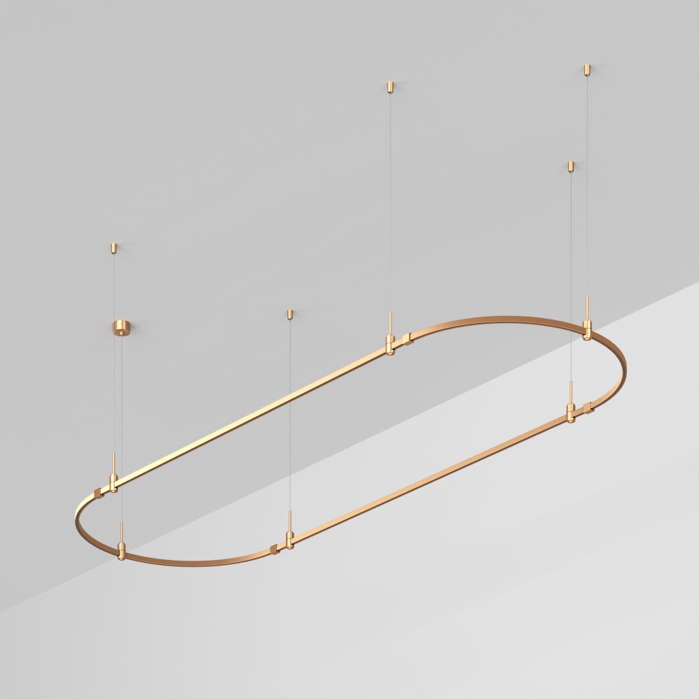 Основание ART-APRIORI-OVAL-HANG-3000x1000 (GD) (Arlight, IP20 Металл, 3 года)