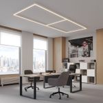 359606 OVER NT25 068 белый Светильник линейный светодиод. с переключ. цв. температуры IP20 LED 60W 220-240V 3000К\4000К\6000К FATTO