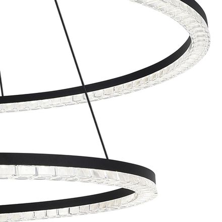 SL1018.403.02 Светильник подвесной ST-Luce черный/прозрачный LED 2*96W 4000K