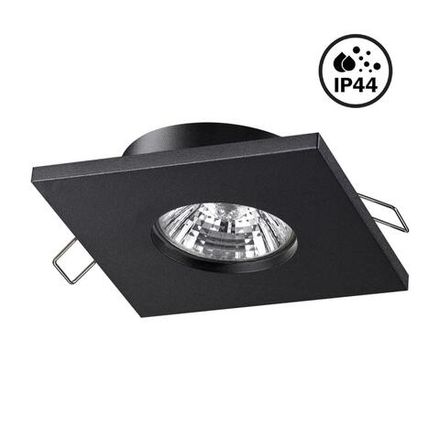 370805 SPOT NT22 329 черный Светильник встраиваемый влагозащищенный IP44 GU10 50W 220V AQUA