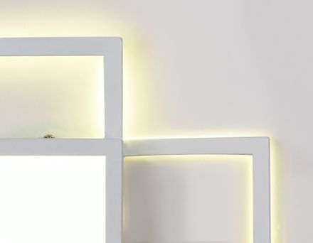 Настенный светодиодный светильник с акрилом FL415 WH белый LED 4200K 36W 390*290*50