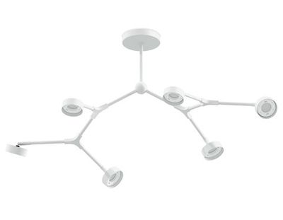 Корпус светильника подвесной поворотный для насадок Ø85мм C9055/6 SWH белый песок 1100*400*200mm GX53/6