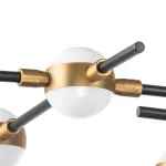 745147 Люстра BERGAMO LED 5Wх10 4000LM ЧЕРНЫЙ МАТОВЫЙ/ЗОЛОТО 4000K Lightstar