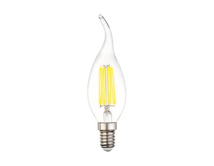 Светодиодная лампа Filament LED C37L-F 6W E14 4200K (60W)
