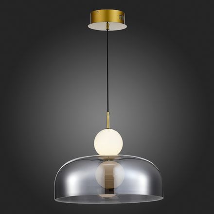 SL6112.203.07 Подвес ST-Luce Золотистый/Молочно-белый,Прозрачно-Дымчатый LED 1*7W