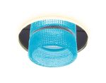 Встраиваемый точечный светильник TN351 CH/BL хром/голубой GU5.3+3W (LED COLD) D95*45