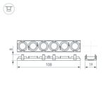 Экран линзованный SL-LINE-W20-30deg-540 (Arlight, Пластик)