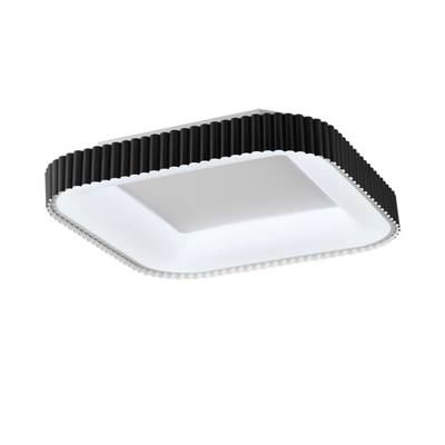 7768/56L AVRA LED SN Светильник металл/белый/черный LED 56Вт+14Вт 3000-6000K 500х500 IP43 пульт ДУ+подсветка SHARMEL