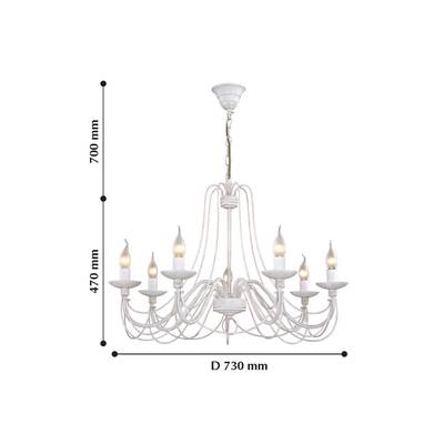Подвесная люстра Chateau 2164-7P, 7*E14*40W. ТМ F-Promo