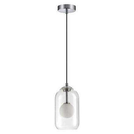 4953/1 PENDANT ODL22 339 хром/ белый/прозрачный/стекло Подвес G9 1*40W LOSTAR