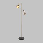 Торшер с поворотными плафонами 01109/2 латунь / черный