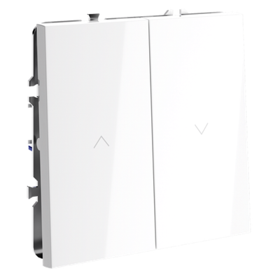 VLS020701 Выключатель встраиваемый VOLTUM S70 для жалюзи 10А, (белый глянцевый). (ТМ Maytoni)