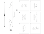 Светильник настенный TN5151/2 WH белый E27/2 max 40W 80*80*120