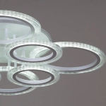 09812-3.3-4+4A WH (RGB) светильник потолочный Reluce, LED