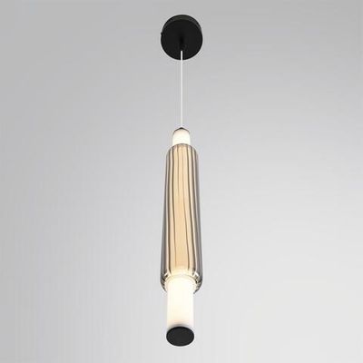 6556/15WCL LEDIO LN26 черный/дымчатый, металл/акрил/стекло Бра/подвес LED 15W 4000К 220V TRENDY
