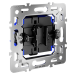 VLS0106M Механизм выключателя с самовозвратом одноклавишного 10А, S70. (ТМ Maytoni)