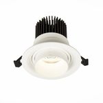 ST701.548.12 Св-к встр. Zoom Белый LED 1*12W 4000K 960Lm Ra90 15°-60° IP20 D115xH95 170-240V