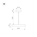Светильник SP-ELEGANT-R500-37W Warm3000 (BK, 120 deg, 230V) (Arlight, IP20 Металл, 3 года)