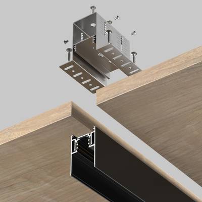 Крепеж для установки шинопровода Gravity в деревянный потолок TRA010HCB. ТМ Maytoni