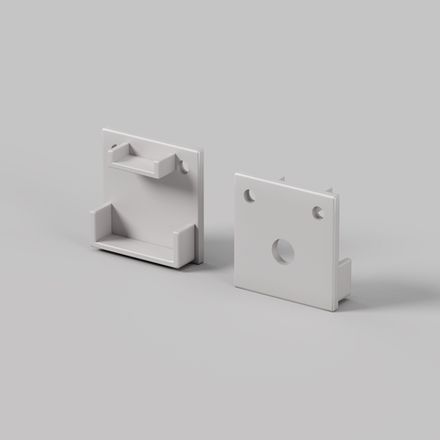 Комплект заглушек (для профиля 20×20) 2 шт., ALM-2020B-EC 642077. TM Maytoni