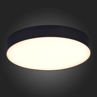 ST606.432.48 Светильник потолочный Черный LED 1*48W 3000K 4 320Lm Ra>85 120° IP20 D400xH55 185-265V