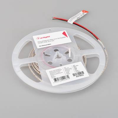 Светодиодная лента MICROLED-M266-4mm 24V Day5000 (12 W/m, IP20, 2216, 5m) (Arlight, узкая)