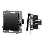 Механизм выключателя одноклавишный проходной SWT-MKP1-PL-BK-V (250V, 10A) (Arlight, -)