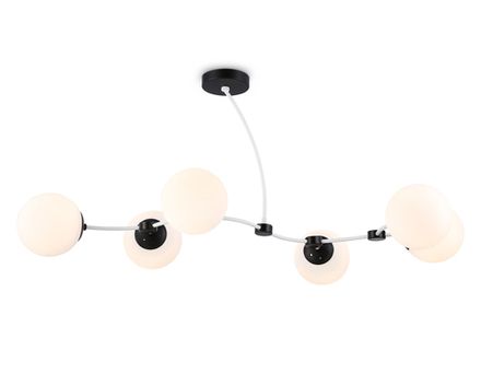 Подвесной светильник TR2552/6 WH/BK белый/черный E27/6 max 60W 1160*600*450
