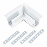 ST007.529.12 Угол-соединитель для встраиваемого магнитного шинопровода под ГКЛ 12мм ST-Luce Белый