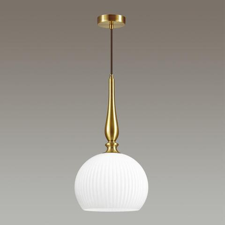 4766/1 PENDANT ODL21 413 белый/бронзовый Подвес E27 60W RUNGA
