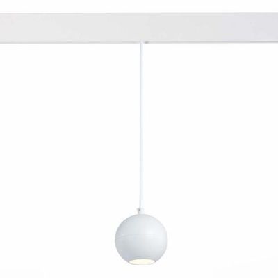 ST354.543.12 Магнитный трековый светильник подвесной белый LED 1*12W 4000K 750Lm Ra>80 36° IP20 D100xH92 48V