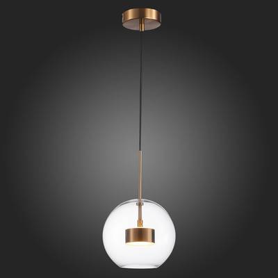 SL1133.233.01 Светильник подвесной ST-Luce Латунь/Прозрачный LED 1*14W 3000K