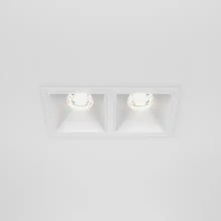 Встраиваемый светильник Alfa LED 4000K 2x10Вт 36° Dim Triac DL043-02-10W4K-D-SQ-W. TM Maytoni