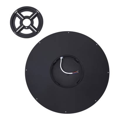 7660/32L MITRA LED SN 554 Светильник пластик/белый/черный LED 32Вт 3000/4000K D400 IP40 ALFA BLACK