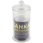 Стеклянная банка для сыпучих продуктов с крышкой BANCA, объем: 0.9 л